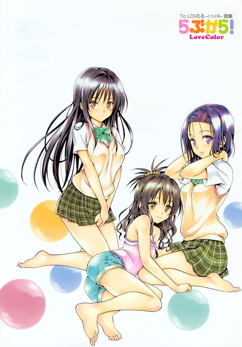 yuuki mikan, kotegawa yui, and sairenji haruna (to love-ru) drawn by yabuki_kentarou