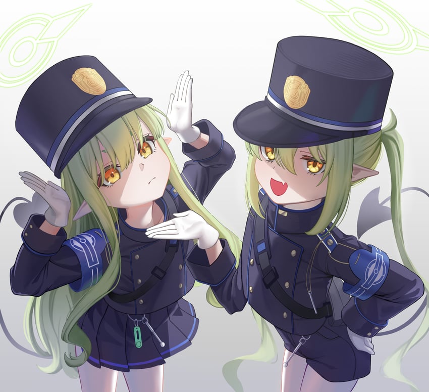 hikari and nozomi (blue archive) drawn by long_long_life