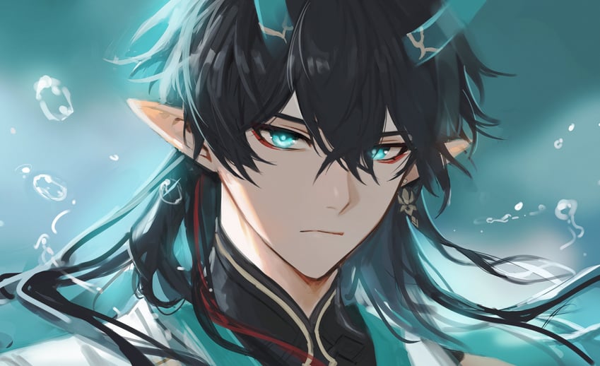 dan heng (honkai and 1 more) drawn by fractalmagnolia