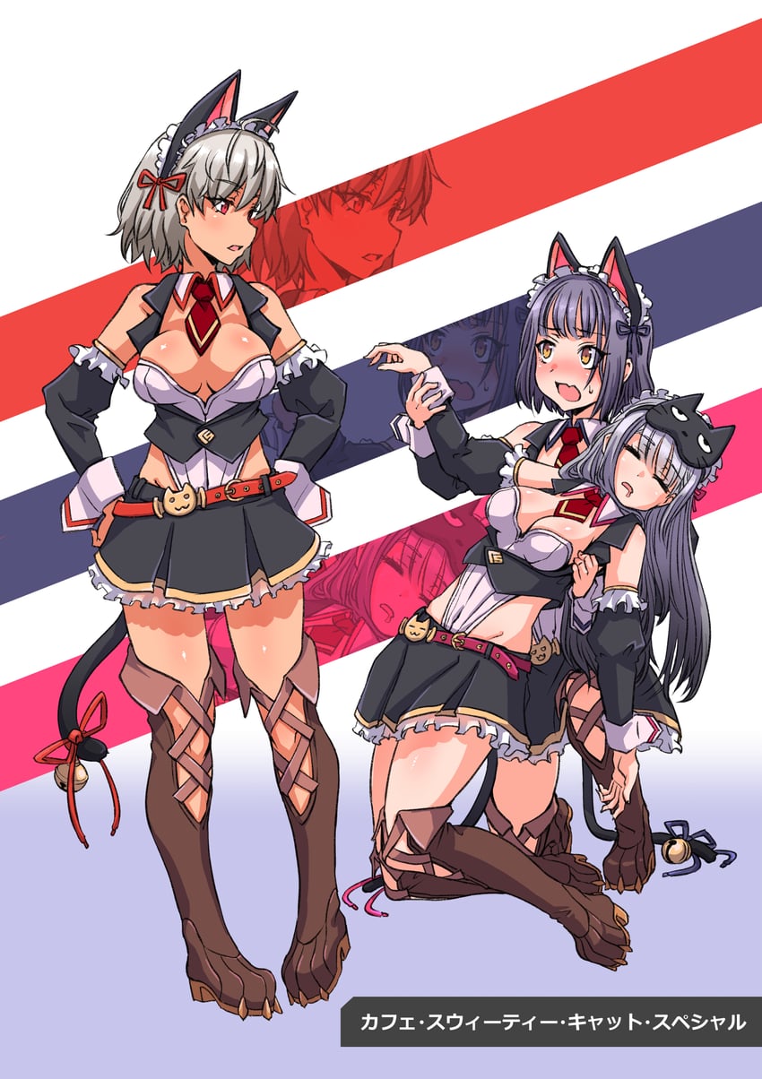 frima, sugar, and milk (goddess of victory: nikke) drawn by oonishi_shunsuke