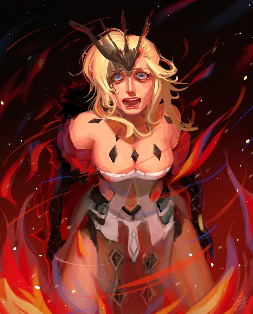 signora (genshin impact) drawn by kreescript