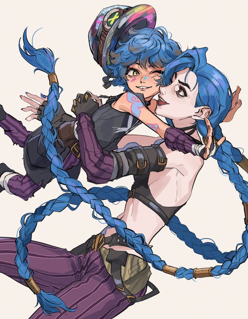 jinx, arcane jinx, and isha (league of legends and 1 more) drawn by linta_610