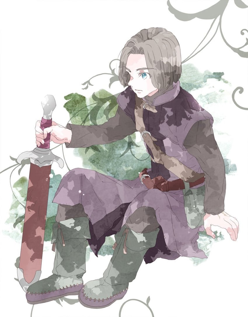 hero (dragon quest and 1 more) drawn by isa_(chiyo-s)