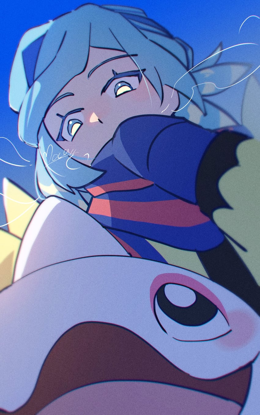 grusha and cetoddle (pokemon and 1 more) drawn by mocacoffee_1001