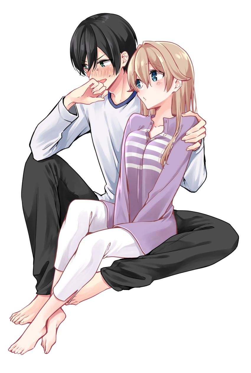 sagimiya ryou and mikami nagisa (zenbu kimi no sei) drawn by asazuki_norito