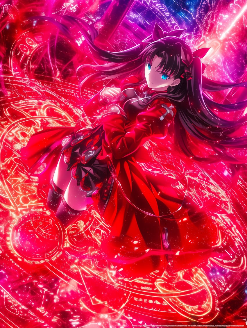 tohsaka rin (fate and 1 more) drawn by koko_0316a