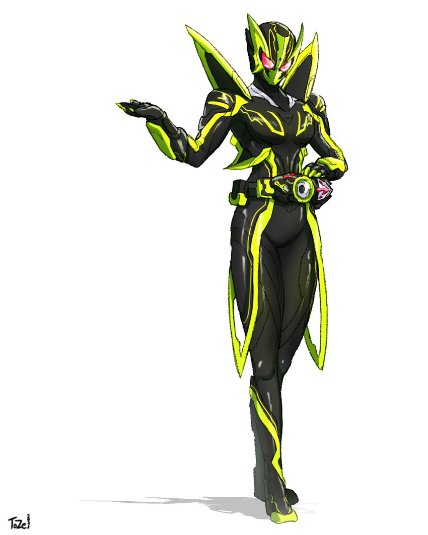 is and kamen rider zero-two (kamen rider and 1 more) drawn by to_ze