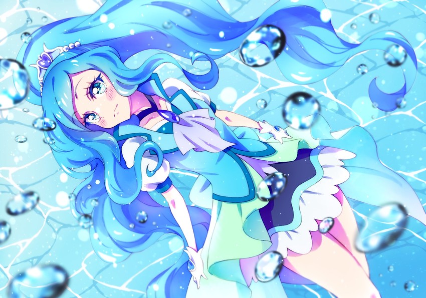 sawaizumi chiyu and cure fontaine (precure and 1 more) drawn by kyoutsuugengo