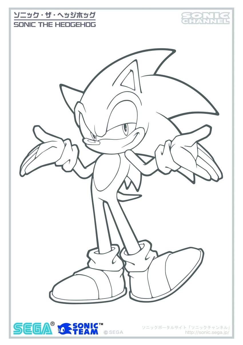 sonic the hedgehog (sonic and 2 more) drawn by uekawa_yuji