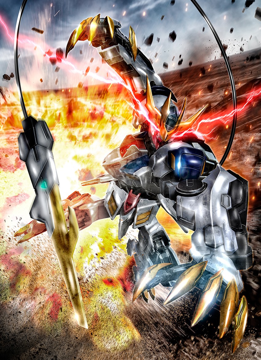 gundam barbatos and gundam barbatos lupus rex (gundam and 1 more) drawn by youiki