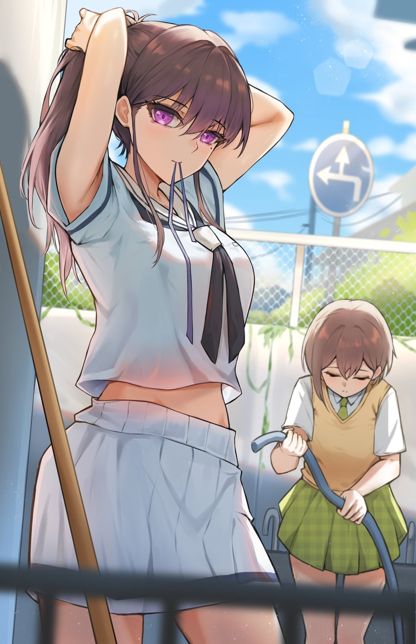 shiina taki and takamatsu tomori (bang dream! and 1 more) drawn by unique_(pixiv12704744)