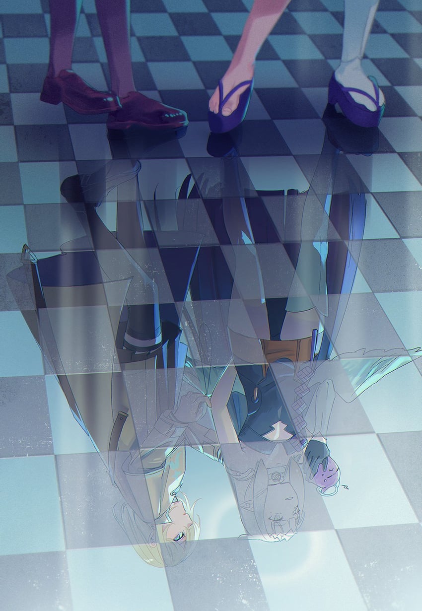 ninomae ina'nis, watson amelia, and takodachi (hololive and 1 more) drawn by crow_(aaaaaaa068345)