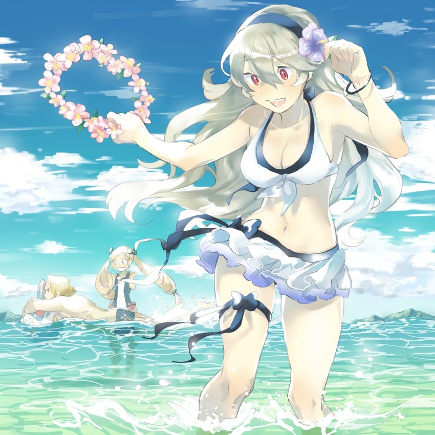 female corrin, elise, xander, and lilith (fire emblem and 2 more) drawn by aisutabetao