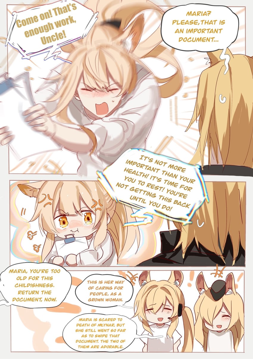 nearl, blemishine, whislash, and mlynar (arknights) drawn by zuo_daoxing