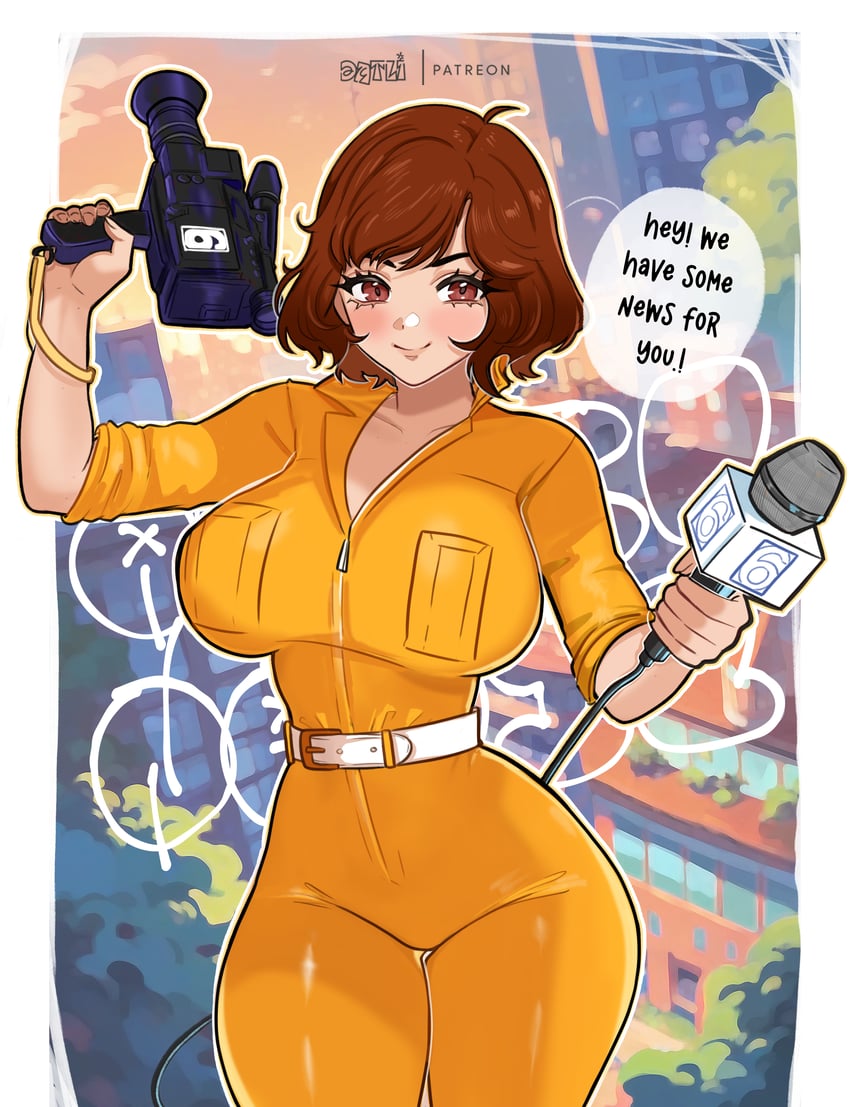 april o'neil (teenage mutant ninja turtles) drawn by datli64
