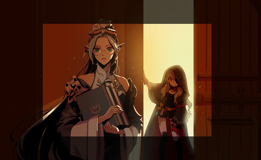 ikki the vikki and monica (dungeon and fighter) drawn by keto_cactus