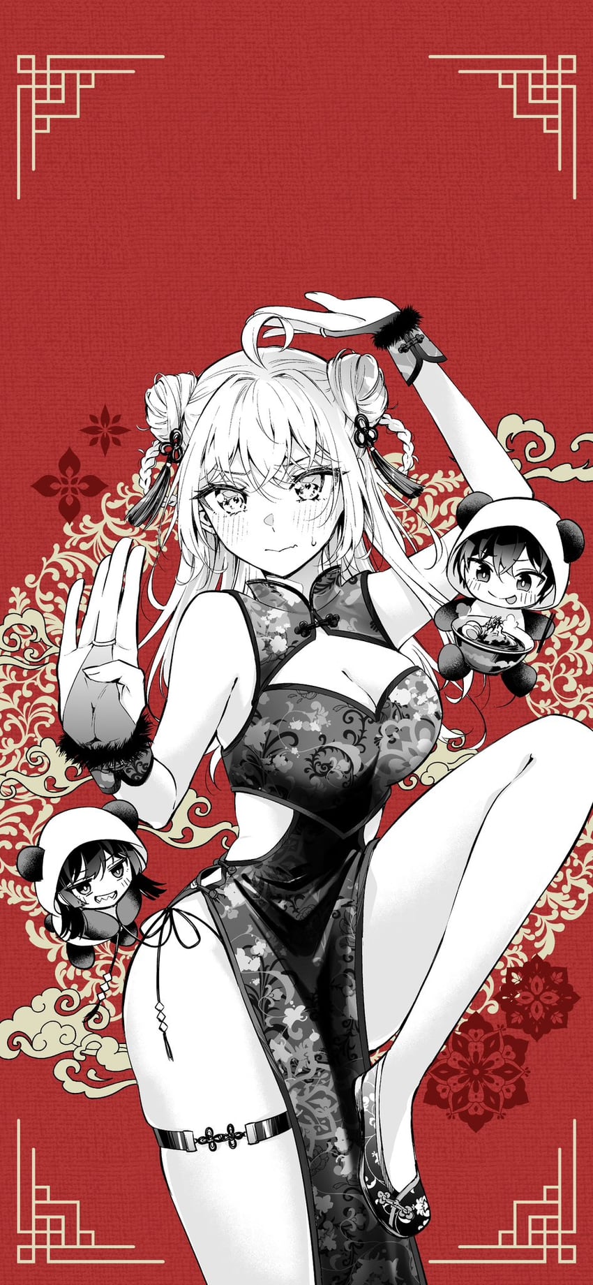 alisa mikhailovna kujou, suou yuki, and kuze masachika (tokidoki bosotto roshia-go de dereru tonari no alya-san) drawn by tenacitysaho