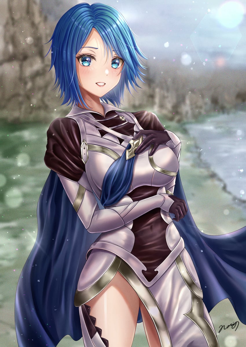 female corrin and aqua (fire emblem and 2 more) drawn by nori_chazuke