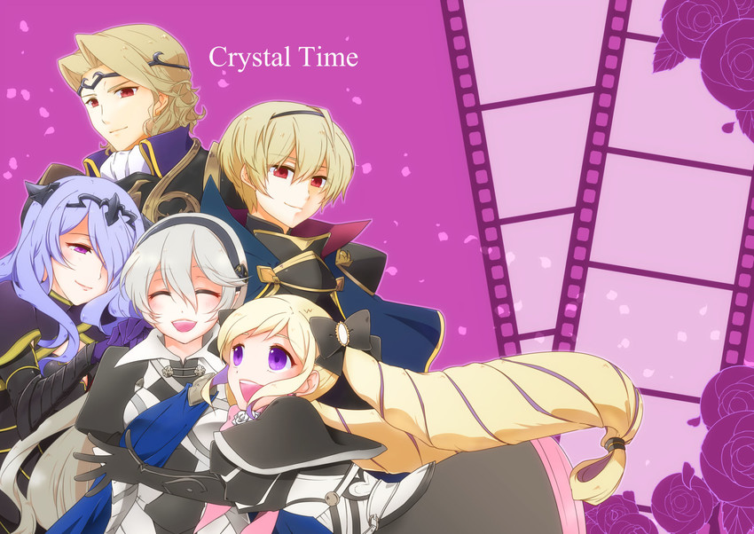 female corrin, camilla, elise, leo, and xander (fire emblem and 1 more) drawn by kazayuu_(yuuri)