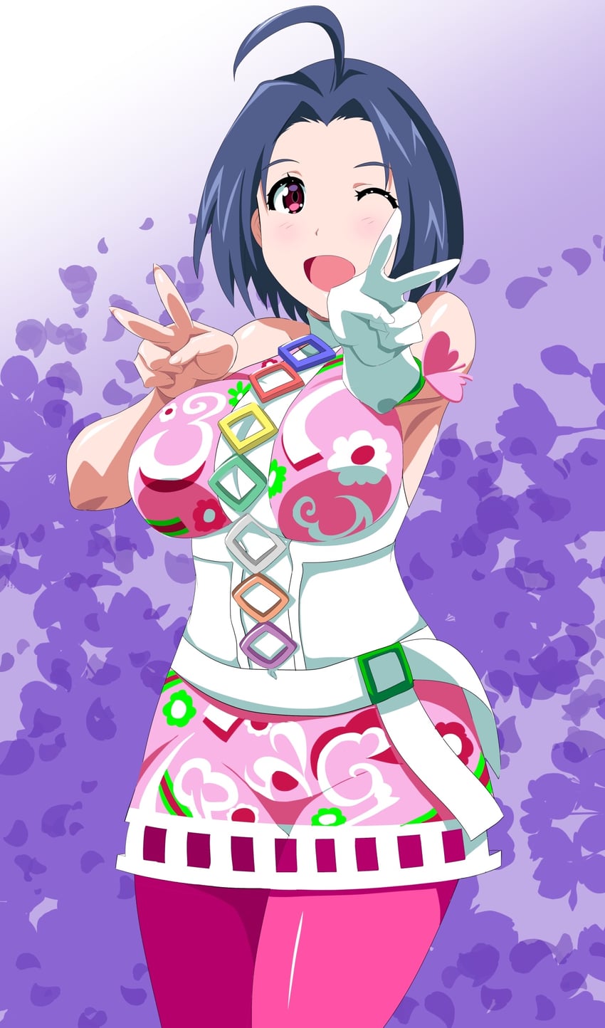 miura azusa (idolmaster and 1 more) drawn by supudere_(doki2sdale)