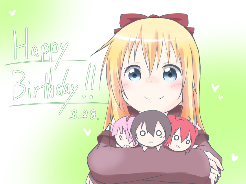 toshinou kyouko, akaza akari, funami yui, and yoshikawa chinatsu (yuruyuri) drawn by ikuma_satsuki
