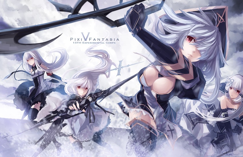berlinetta and oblivium (pixiv fantasia and 1 more) drawn by skade