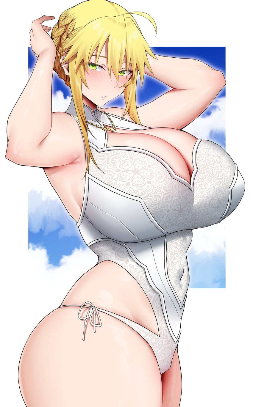 artoria pendragon (fate and 1 more) drawn by arind_yudha