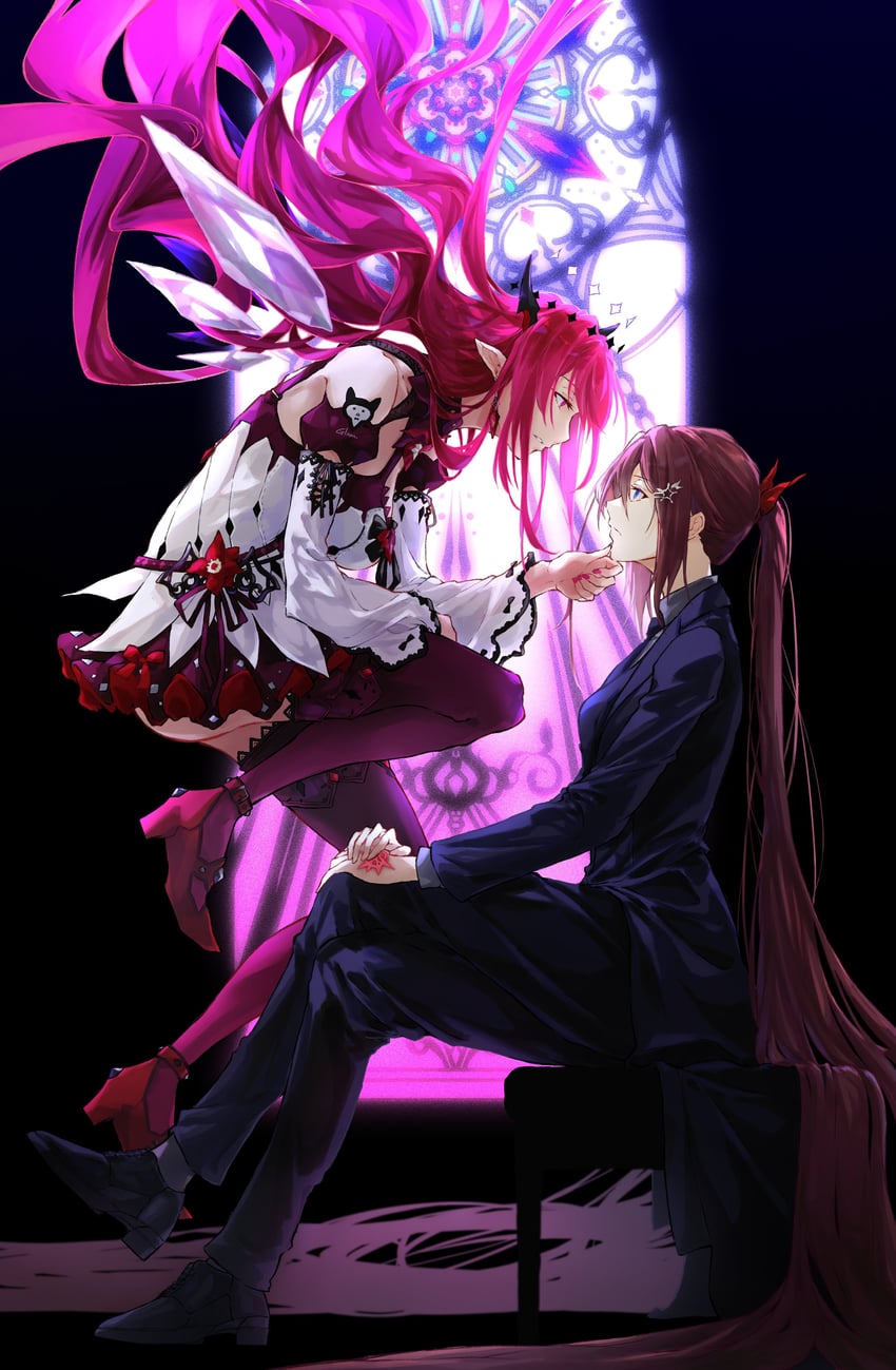 irys and tokino sora (fate and 3 more) drawn by asahi_tsujino