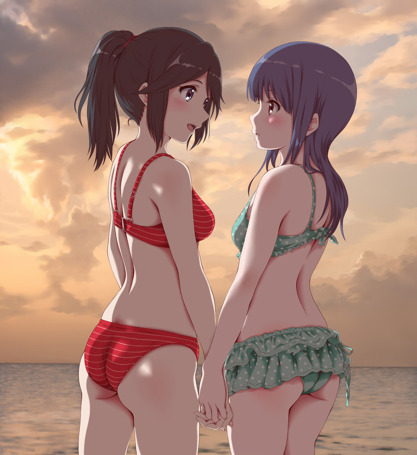 yoroizuka mizore and kasaki nozomi (hibike! euphonium) drawn by keisuke_(0320030103200301)