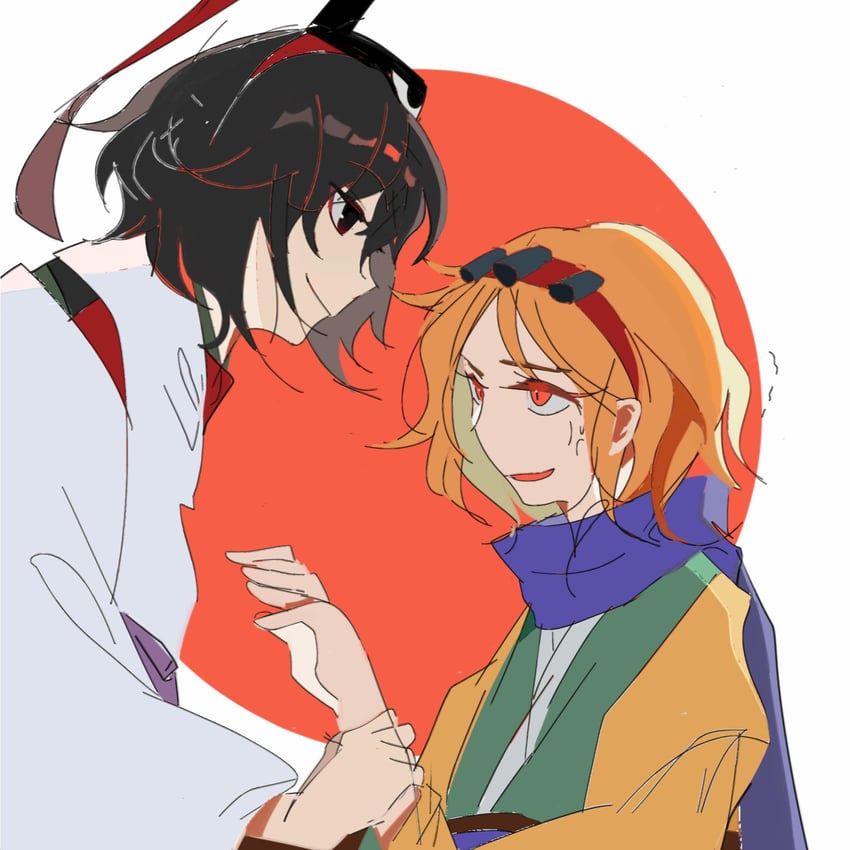 senri tsurubami and zuifeng tenkai (len'en) drawn by cocopalm