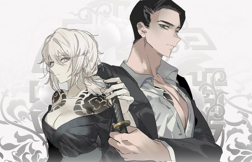 faust and meursault (project moon and 1 more) drawn by m79530598