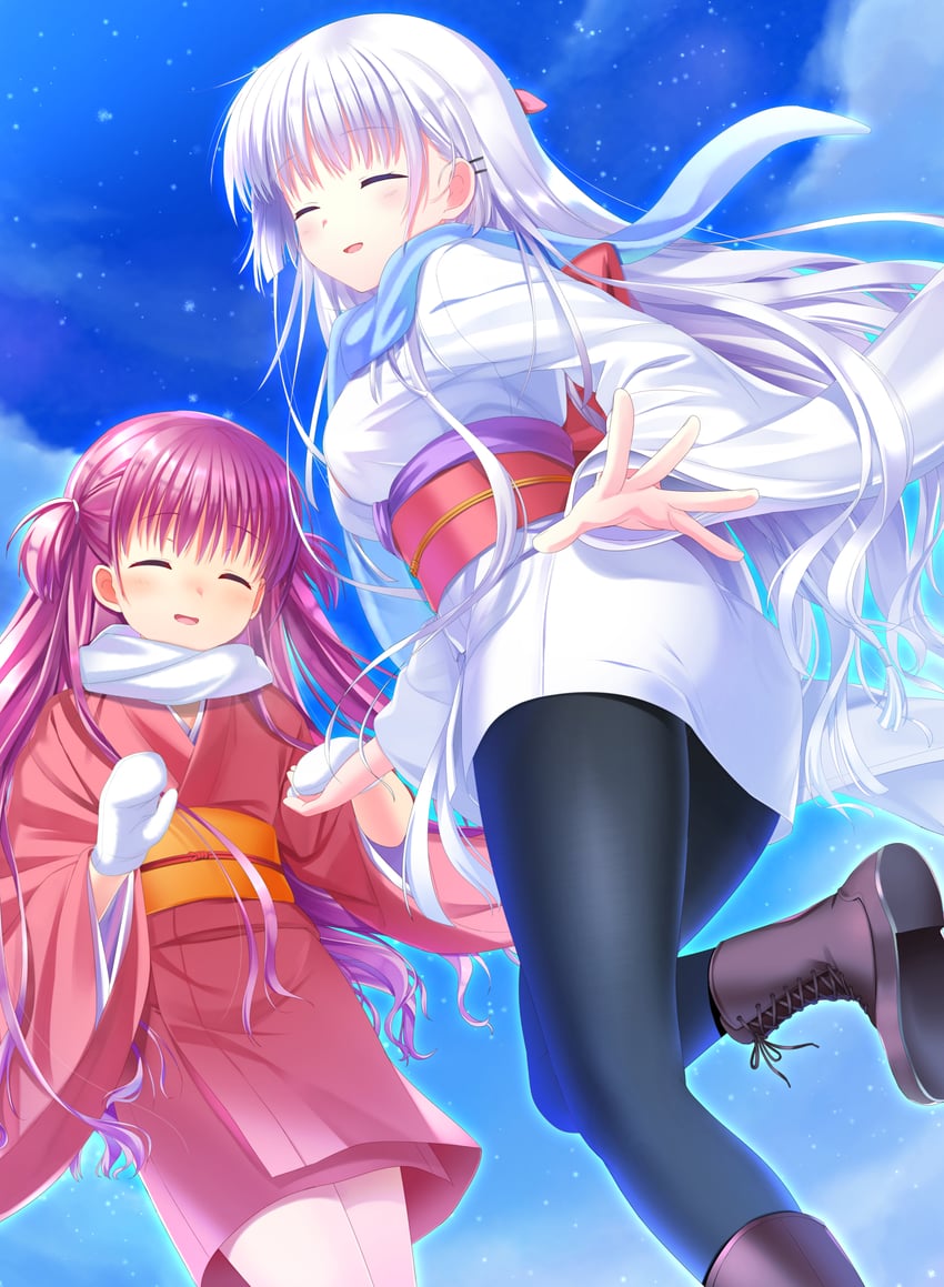 naruse shiroha and katou umi (summer pockets) drawn by otou_(otou_san)