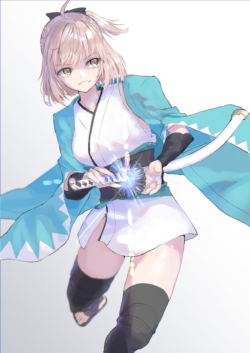 okita souji (fate and 2 more) drawn by kei201107