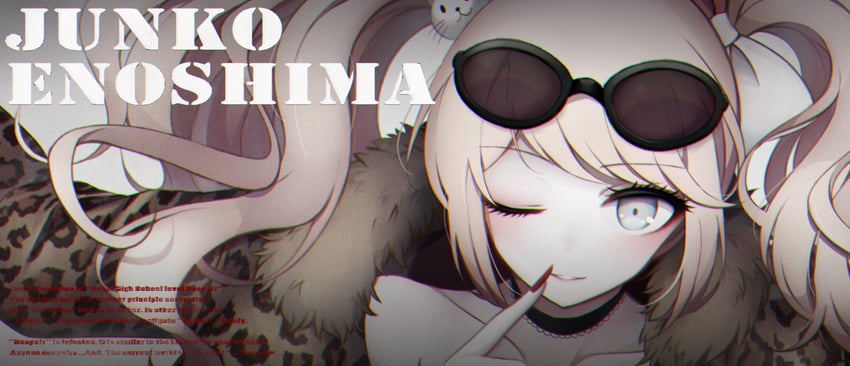 enoshima junko (danganronpa and 2 more) drawn by kobeni