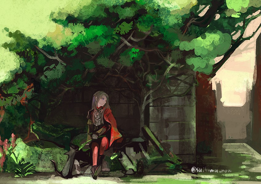 edelgard von hresvelg (fire emblem and 1 more) drawn by suikomu_now