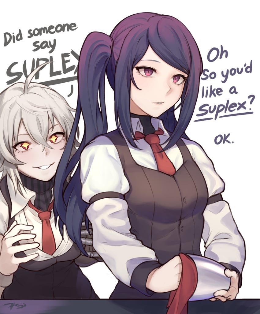 jill stingray and dana zane (va-11 hall-a) drawn by frenchvanillu