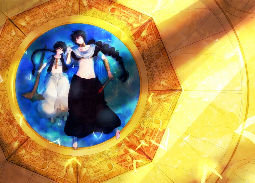aladdin and judal (magi the labyrinth of magic) drawn by monarin