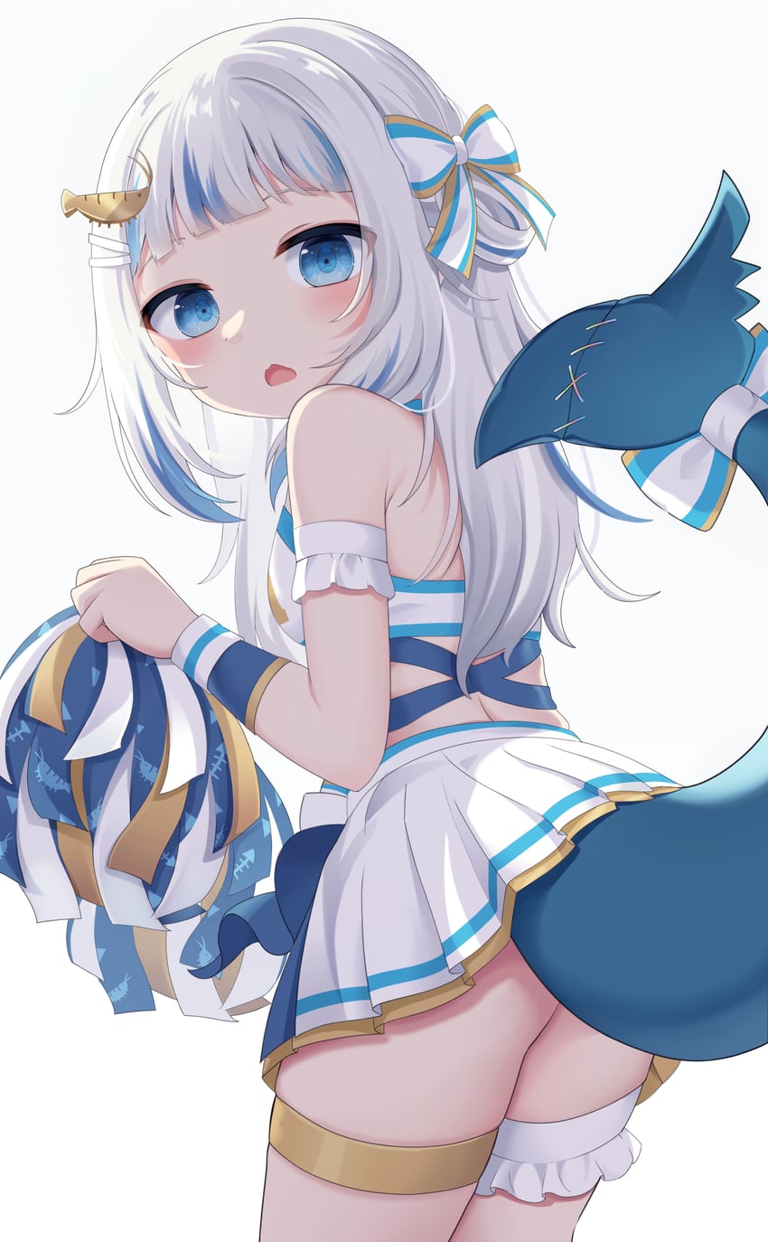 gawr gura and ebi-chan (hololive and 1 more) drawn by snmdx