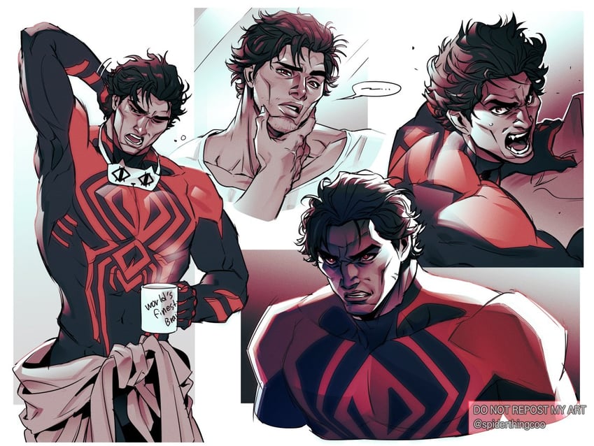miguel o'hara (marvel and 3 more) drawn by spiderthingcoo