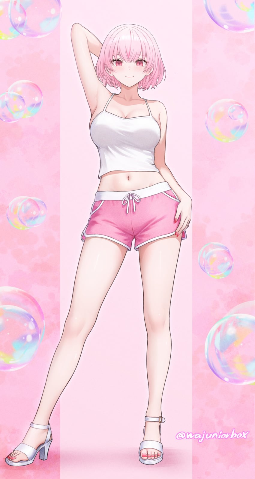 mori calliope (hololive and 1 more) drawn by wajuniorbox