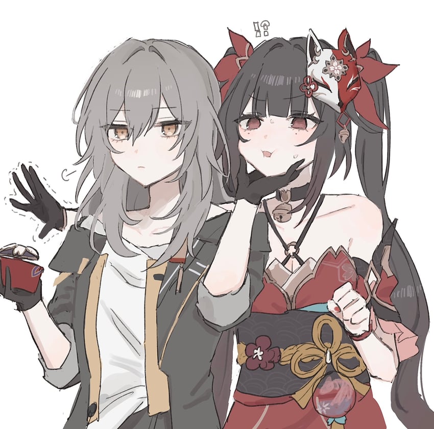 trailblazer, stelle, and sparkle (honkai and 1 more) drawn by rekka_shinai