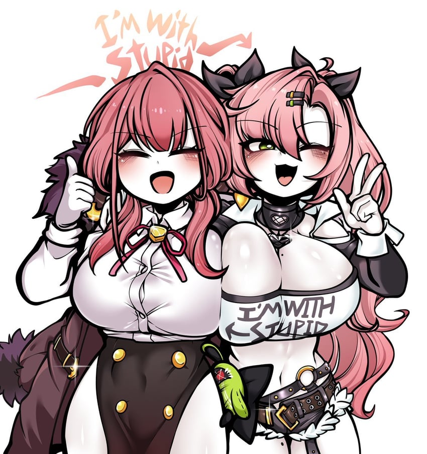 aru and nicole demara (blue archive and 1 more) drawn by uncolorcube