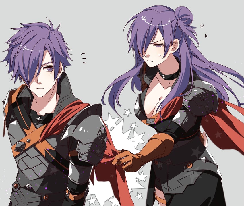 female shez and male shez (fire emblem and 2 more) drawn by illust_mi