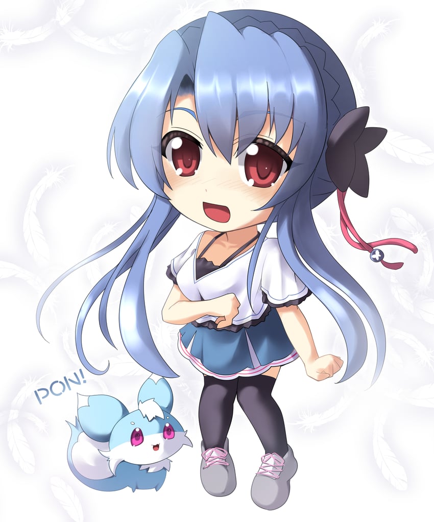 sorakado ao and inari (summer pockets) drawn by hidamarinet