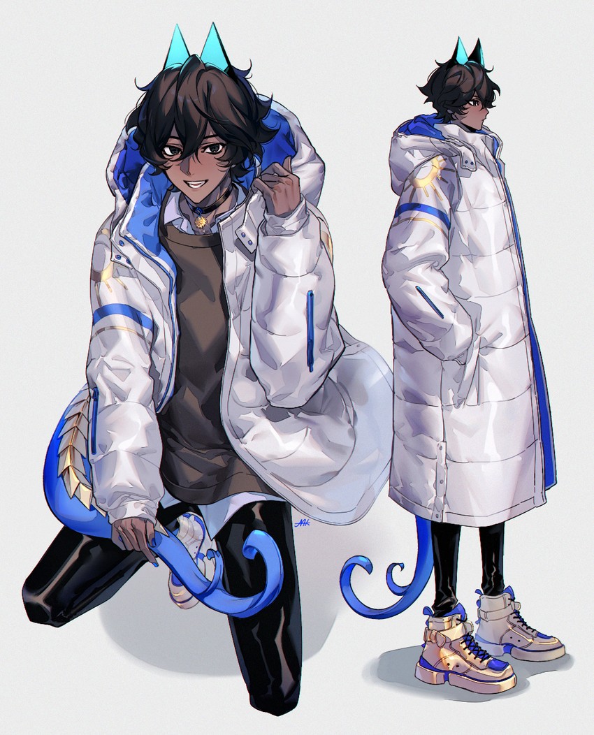 arjuna and arjuna alter (fate and 1 more) drawn by maka_(mksrw)