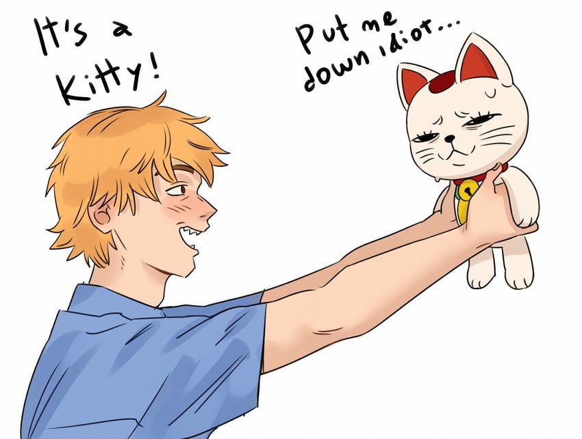 denji and turbo granny (chainsaw man and 1 more) drawn by kirtome