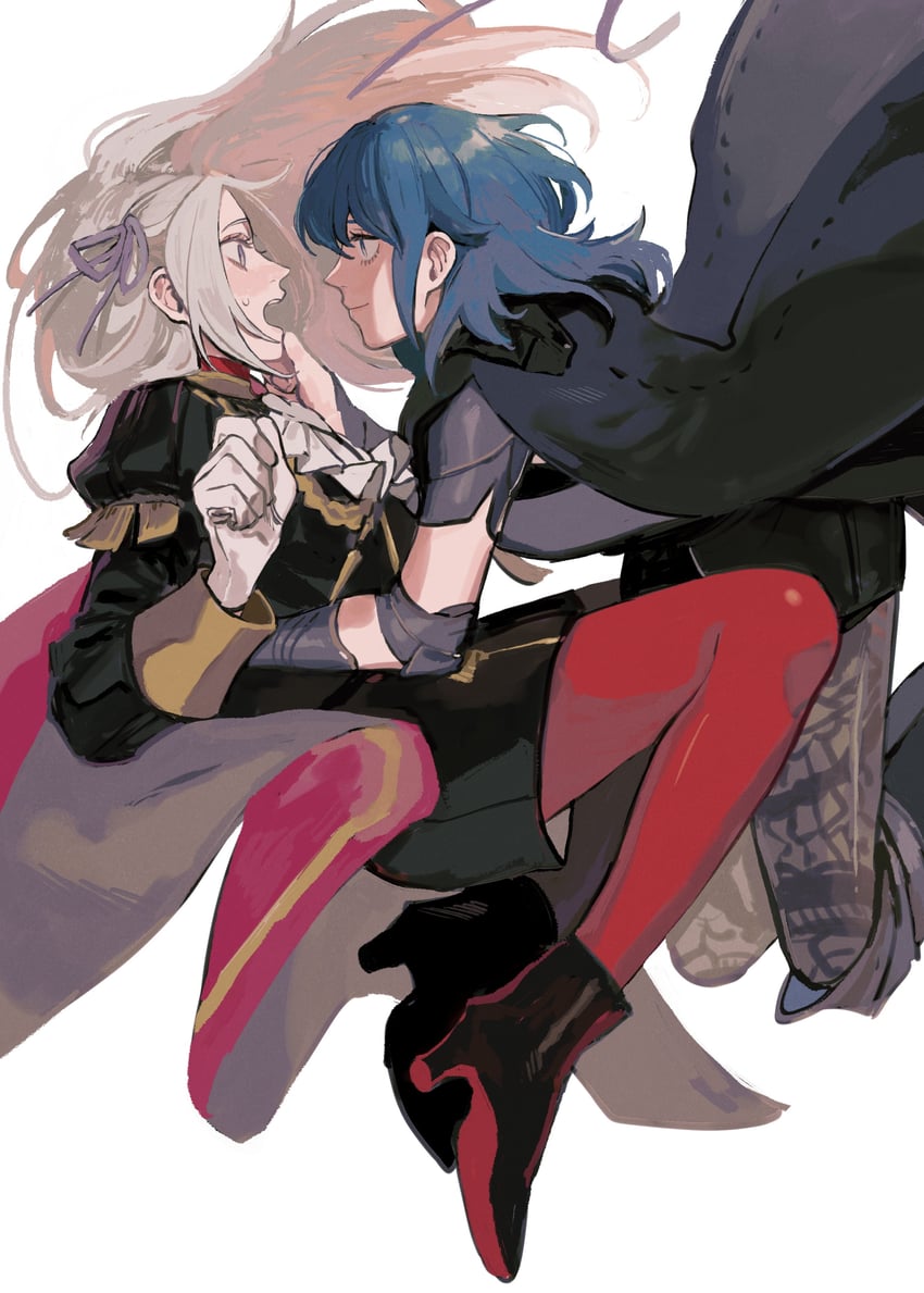female byleth and edelgard von hresvelg (fire emblem and 1 more) drawn by c4vknggjci51182