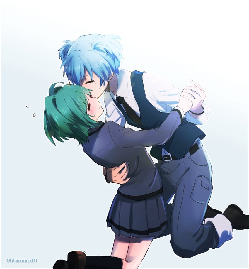 shiota nagisa and kayano kaede (ansatsu kyoushitsu) drawn by mmk_okikami