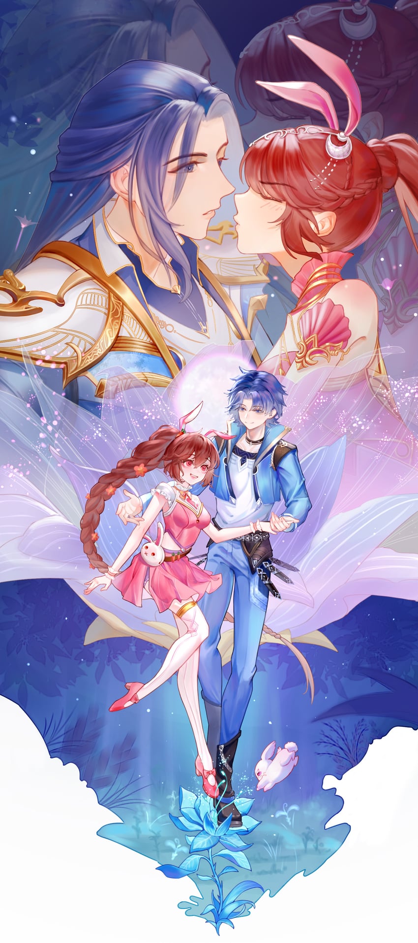 xiao wu and tang san (douluo dalu) drawn by jing_fen_ye_jiao_yuci_er