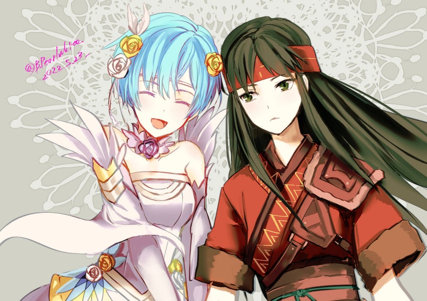 sue and shanna (fire emblem and 2 more) drawn by shoochiku_bai